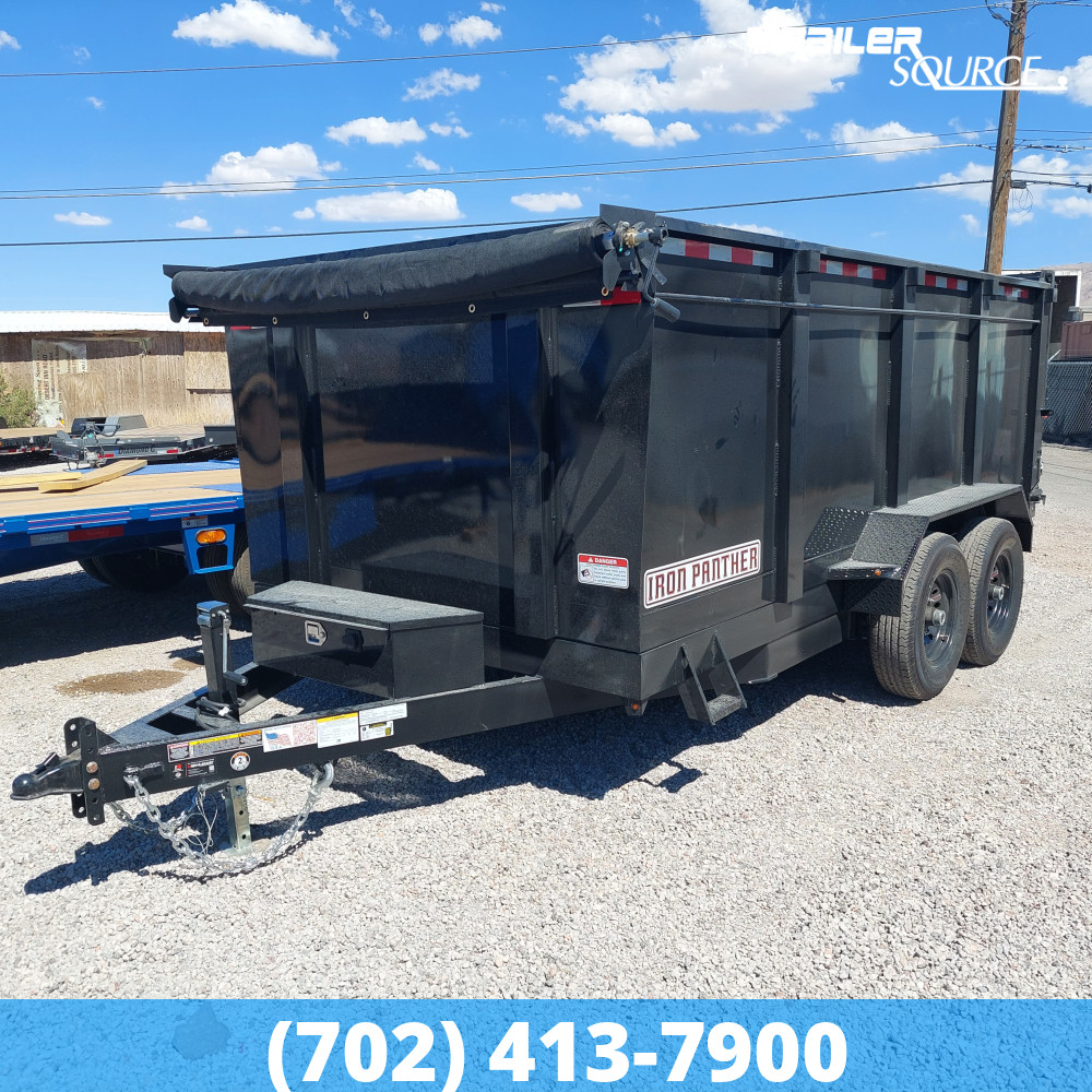 7x14 Iron Panther Dump 48" Sides 14K Dump Trailer