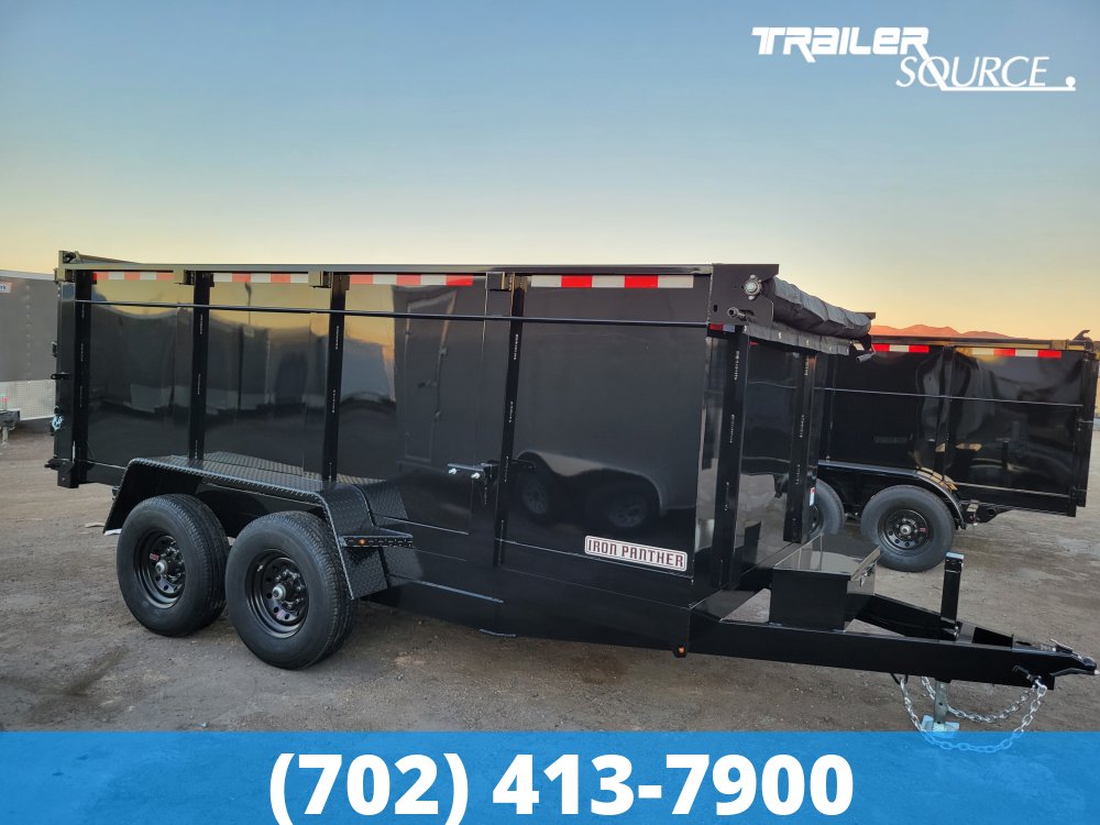 7x14 Iron Panther Dump 48" Sides 14K Dump Trailer