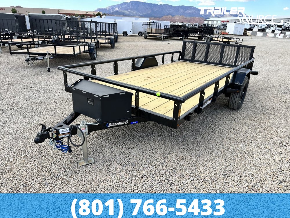 7x14 Diamond C PSA Premium Single Axle Utility Single Axle Utility