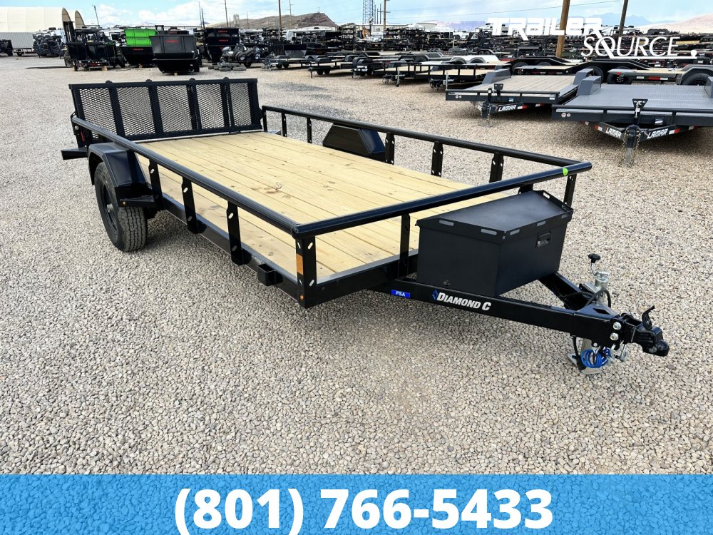 7x14 Diamond C PSA Premium Single Axle Utility Single Axle Utility