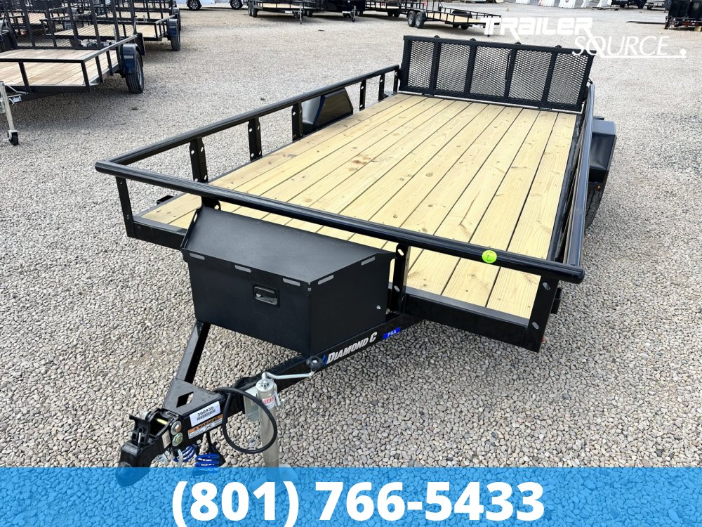 7x14 Diamond C PSA Premium Single Axle Utility Single Axle Utility
