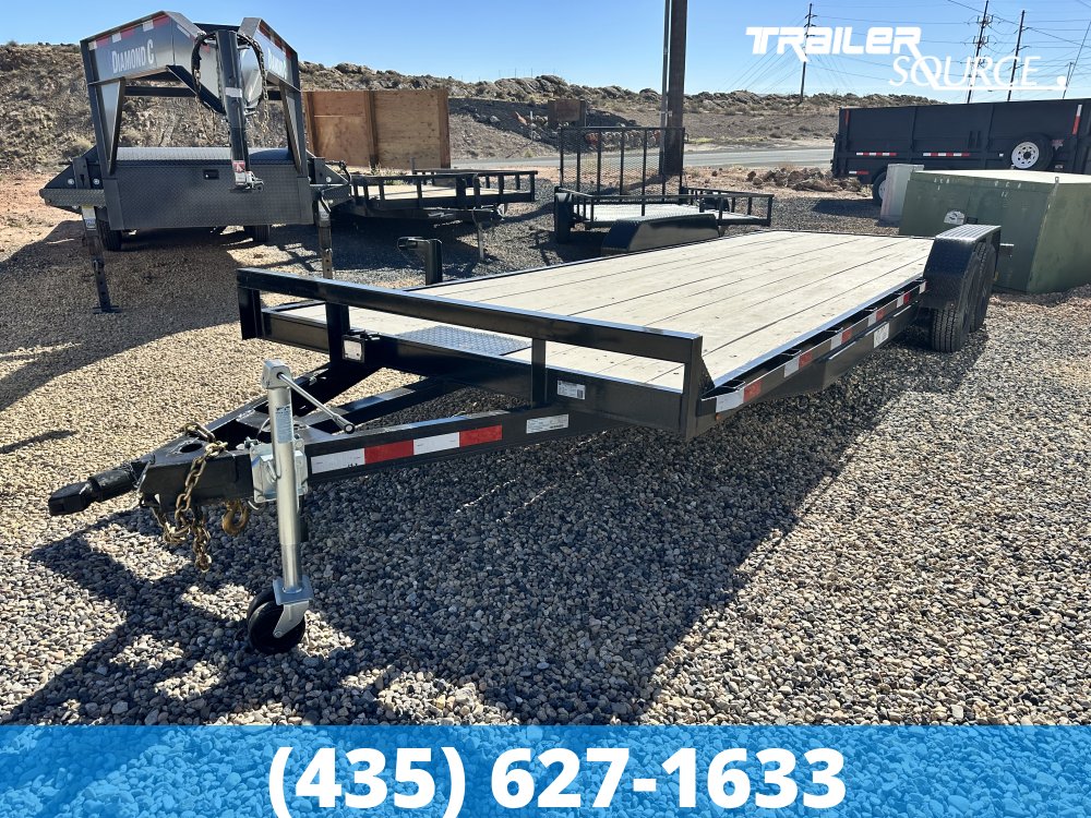 7x24 P&C TRAILERS & REPAIR Flatbed Car Hauler