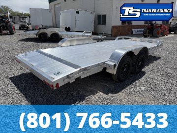 7x18 Alcom Open Car Hauler Aluminum Trailer - 10K GVWR -