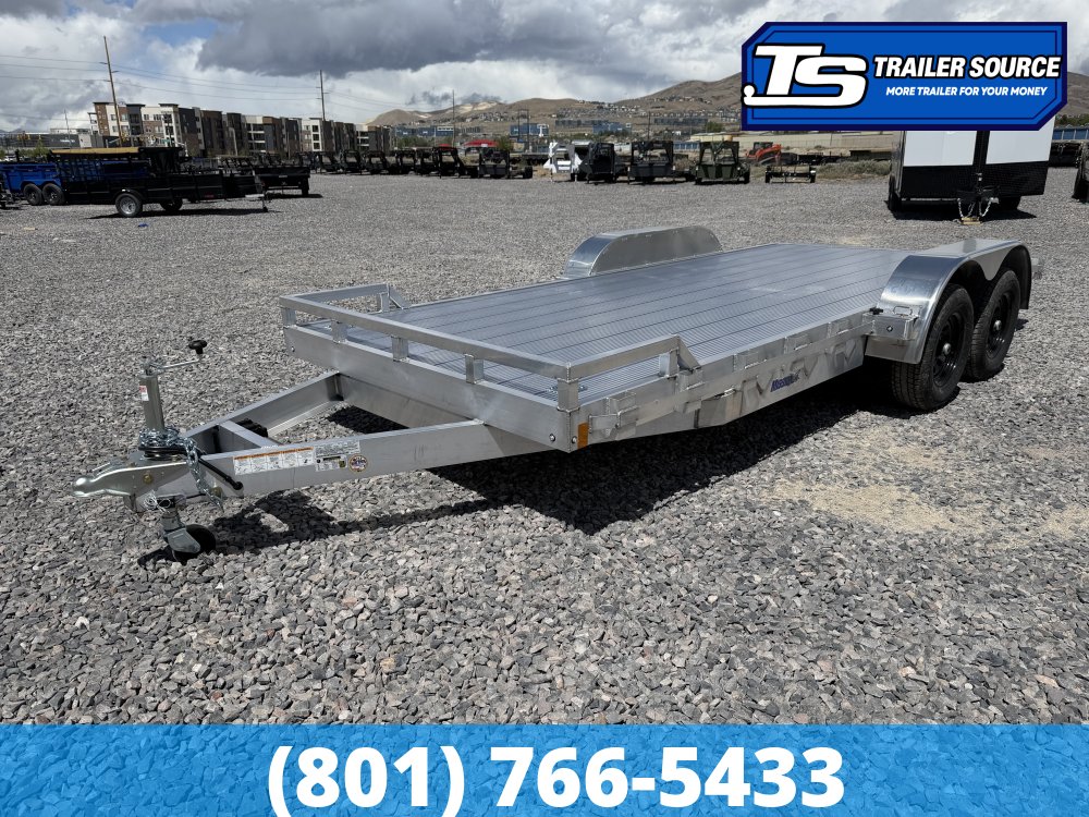 7x18 Alcom Open Car Hauler Aluminum