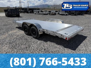 7x18 Alcom Open Car Hauler Aluminum Trailer - 10K GVWR -