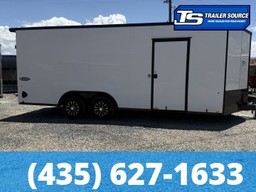 8.5x20 Look Element SE Enclosed Cargo Trailer - 7'0" Interior - 10K GVWR - .080 PolyCor, Alloy Wheels, Black Out Package, Rear Spoiler w/ Load Lights, Rubber Coin Floor, Vinyl Ceil