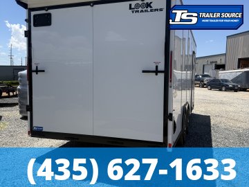 8.5x20 Look Element SE Enclosed Cargo Trailer - 7'0" Interior - 10K GVWR - .080 PolyCor, Alloy Wheels, Black Out Package, Rear Spoiler w/ Load Lights, Rubber Coin Floor, Vinyl Ceil