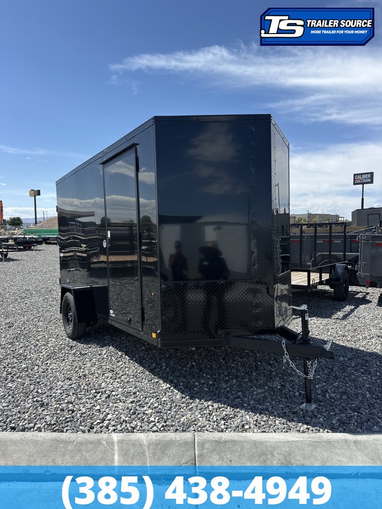 6x12 Look ST DLX Enclosed Cargo Trailer - 6'6" Interior - 3.5K GVWR - .080 PolyCor, Black Out Package, D-Rings, Stabilizer Jacks