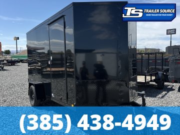 6x12 Look ST DLX Enclosed Cargo Trailer - 6'6" Interior - 3.5K GVWR - .080 PolyCor, Black Out Package, D-Rings, Stabilizer Jacks