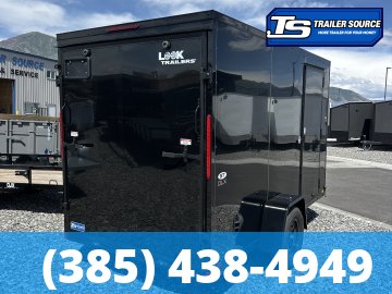 6x12 Look ST DLX Enclosed Cargo Trailer - 6'6" Interior - 3.5K GVWR - .080 PolyCor, Black Out Package, D-Rings, Stabilizer Jacks