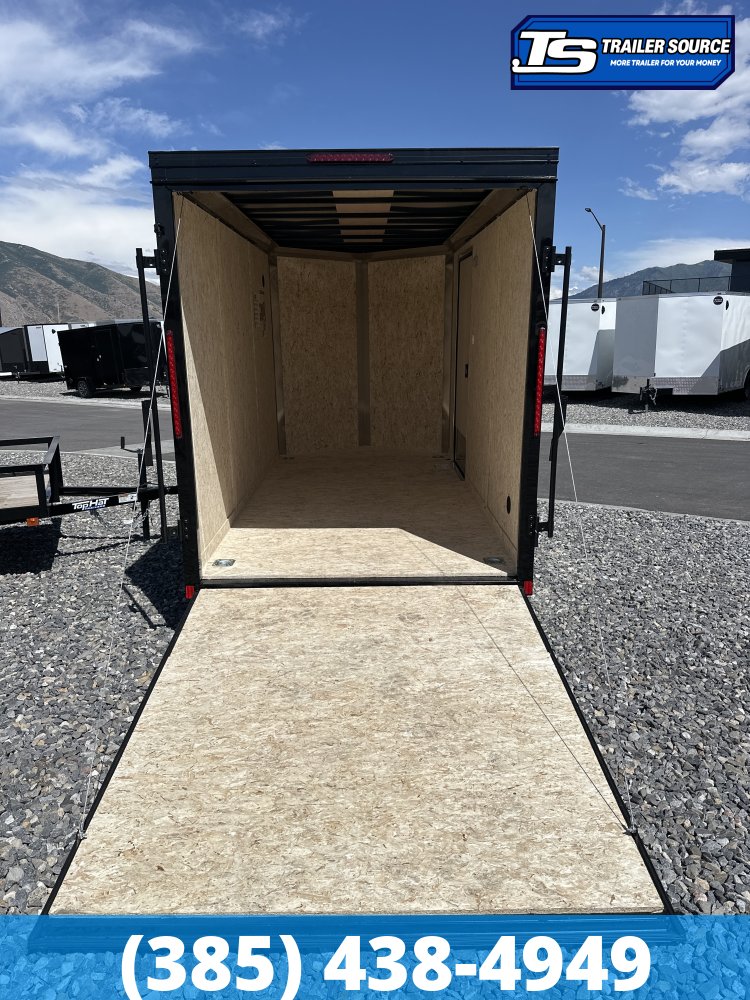 6x12 Look ST DLX Enclosed Cargo Trailer - 6'6" Interior - 3.5K GVWR - .080 PolyCor, Black Out Package, D-Rings, Stabilizer Jacks