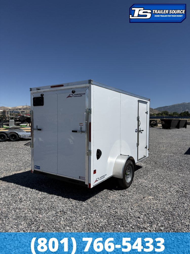 6x12 American Hauler Arrow Enclosed Cargo Trailer - 6'6" Interior - 3.5K GVWR - .080 PolyCor