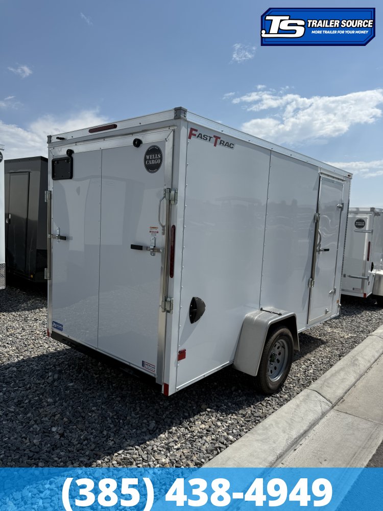 6x12 Wells Cargo FastTrac Enclosed Cargo Trailer - 6'6" Interior - 3.5K GVWR - .080 PolyCor