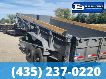 7x16 Diamond C LPT 210 Dump Trailer - 24" Sides - 23K GVWR - 5 Stage Telescopic, ABS Brakes, Board Brackets, Torsion Axles