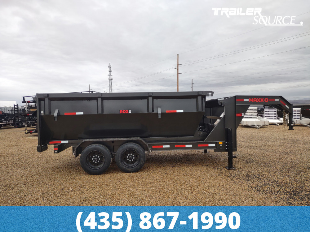 7x14 Maxx-D ROX Roll Off Dumpster Gooseneck 18K Utility