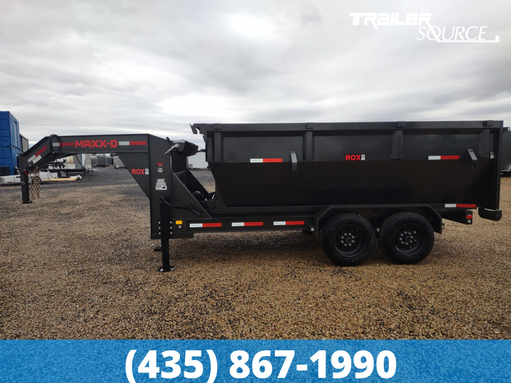 7x14 Maxx-D ROX Roll Off Dumpster Gooseneck 18K Utility