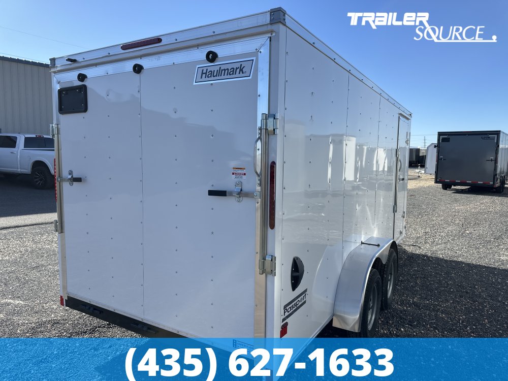 7x16 Haulmark Passport 6'6" Interior 7K Tandem Axle Enclosed Cargo Trailer