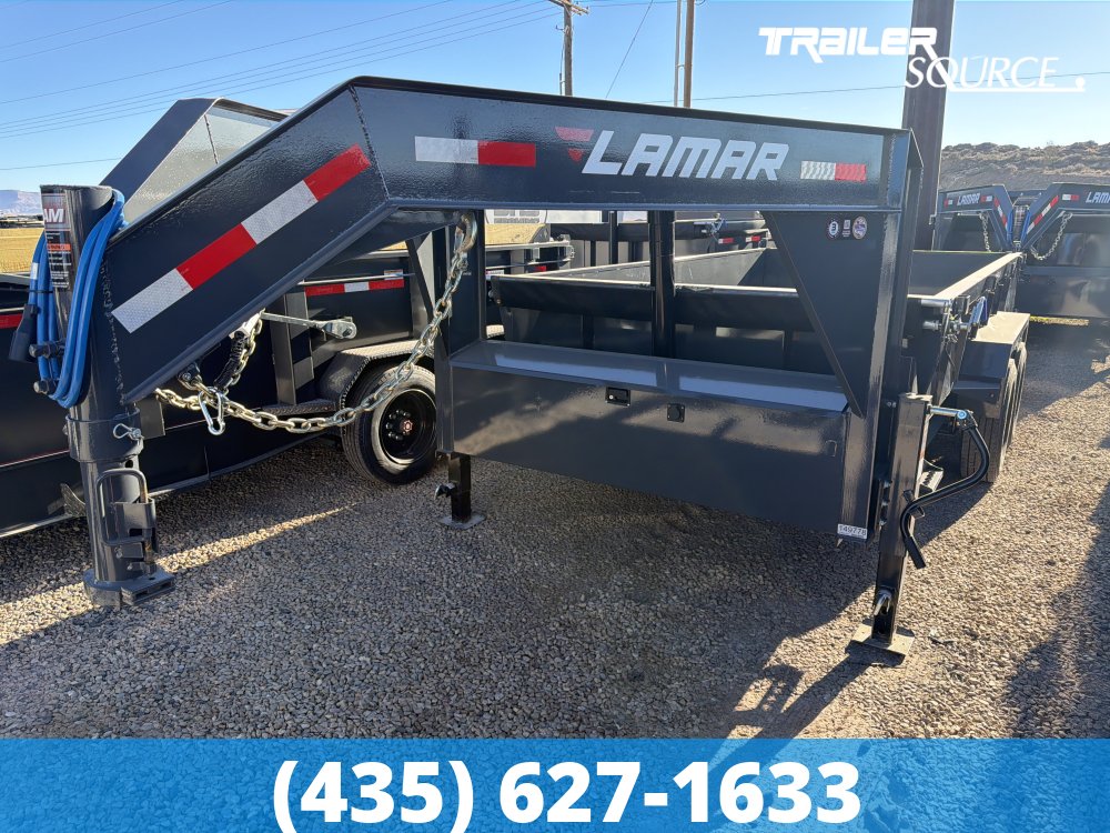 7x14 Lamar DT Gooseneck 15.7K GVW Dump
