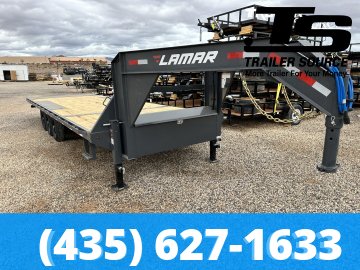 8.5x26 Lamar FA Gooseneck Deckover Tilt Trailer -  21K GVWR -