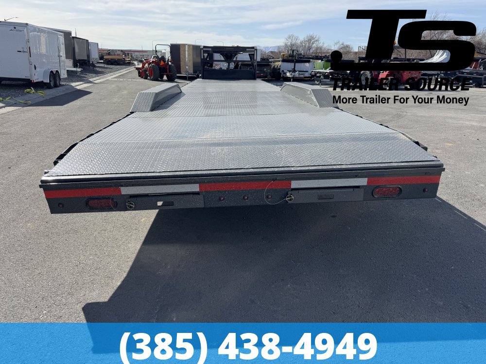 8.5x40 Lamar H8 Gooseneck Wide Body w/ Drive Over Fenders Equipment Trailer - 21K GVWR - 16" Cross Member Upgrade, Full Steel Floor