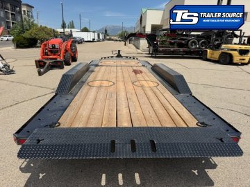 8.5x24 Double A Pro Series CT Tilt Trailer - 23K GVWR - I-Beam Frame, Torsion Axles, Wide Body w/ Drive Over Fenders