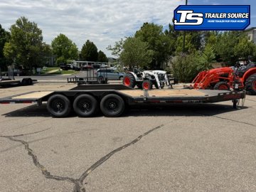 8.5x24 Double A Pro Series CT Tilt Trailer - 23K GVWR - I-Beam Frame, Torsion Axles, Wide Body w/ Drive Over Fenders