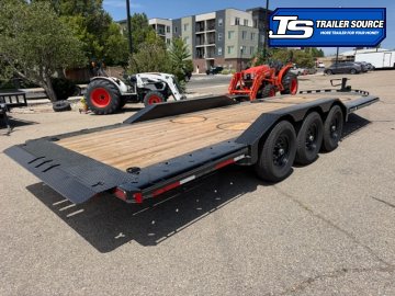 8.5x24 Double A Pro Series CT Tilt Trailer - 23K GVWR - I-Beam Frame, Torsion Axles, Wide Body w/ Drive Over Fenders