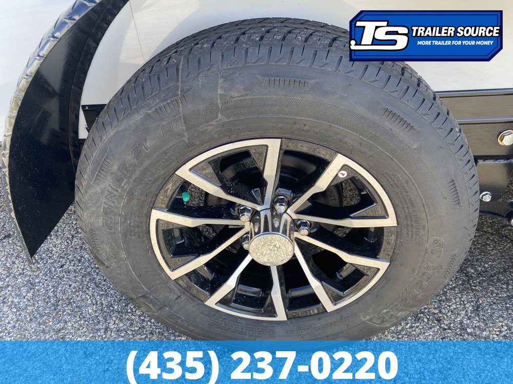 7x16 Look Vision Aluminum Enclosed Car Hauler Trailer - 7'6" Interior - 7K GVWR - Alloy Wheels, Black Out Package