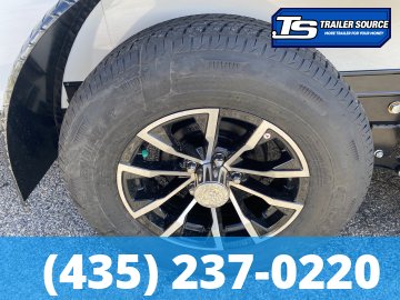 7x16 Look Vision Aluminum Enclosed Car Hauler Trailer - 7'6" Interior - 7K GVWR - Alloy Wheels, Black Out Package