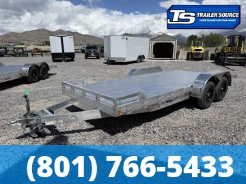 7x18 Alcom Open Car Hauler Aluminum