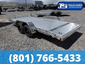 7x18 Alcom Open Car Hauler Aluminum Trailer - 7K GVWR -