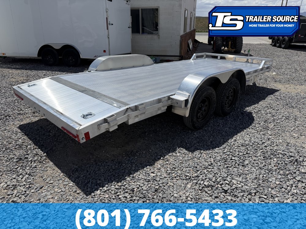 7x18 Alcom Open Car Hauler Aluminum Trailer - 7K GVWR -
