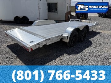 7x18 Alcom Open Car Hauler Aluminum Trailer - 7K GVWR -