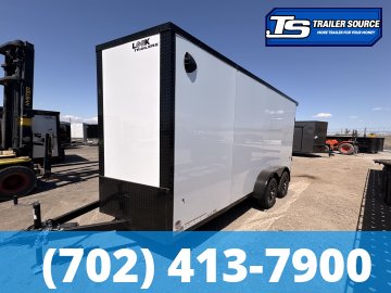 7x16 Look ST DLX Enclosed Cargo Trailer - 7'0" Interior - 7K GVWR - .080 PolyCor, 16" Cross Member Upgrade, Alloy Wheels, Black Out Package