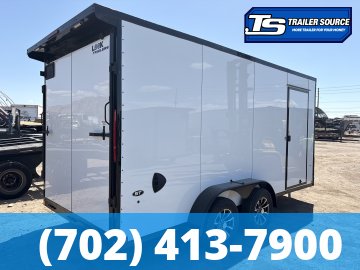 7x16 Look ST DLX Enclosed Cargo Trailer - 7'0" Interior - 7K GVWR - .080 PolyCor, 16" Cross Member Upgrade, Alloy Wheels, Black Out Package