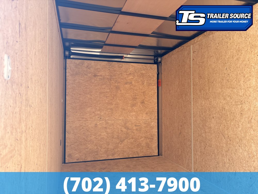 7x16 Look ST DLX Enclosed Cargo Trailer - 7'0" Interior - 7K GVWR - .080 PolyCor, 16" Cross Member Upgrade, Alloy Wheels, Black Out Package