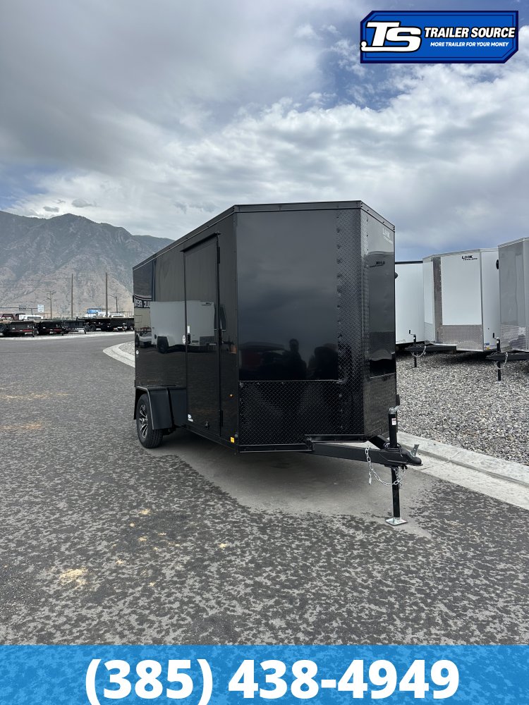 6x12 Look ST DLX Enclosed Cargo Trailer - 6'6" Interior - 3.5K GVWR - .080 PolyCor, Alloy Wheels, Black Out Package, D-Rings, Stabilizer Jacks