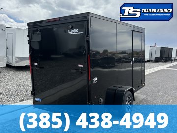 6x12 Look ST DLX Enclosed Cargo Trailer - 6'6" Interior - 3.5K GVWR - .080 PolyCor, Alloy Wheels, Black Out Package, D-Rings, Stabilizer Jacks