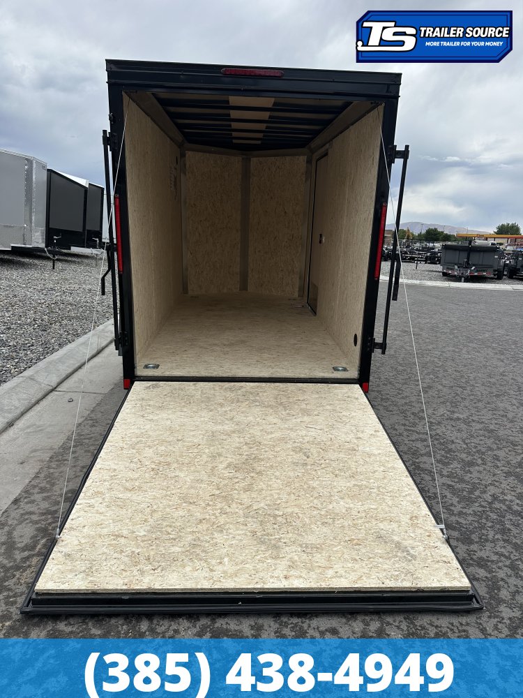 6x12 Look ST DLX Enclosed Cargo Trailer - 6'6" Interior - 3.5K GVWR - .080 PolyCor, Alloy Wheels, Black Out Package, D-Rings, Stabilizer Jacks