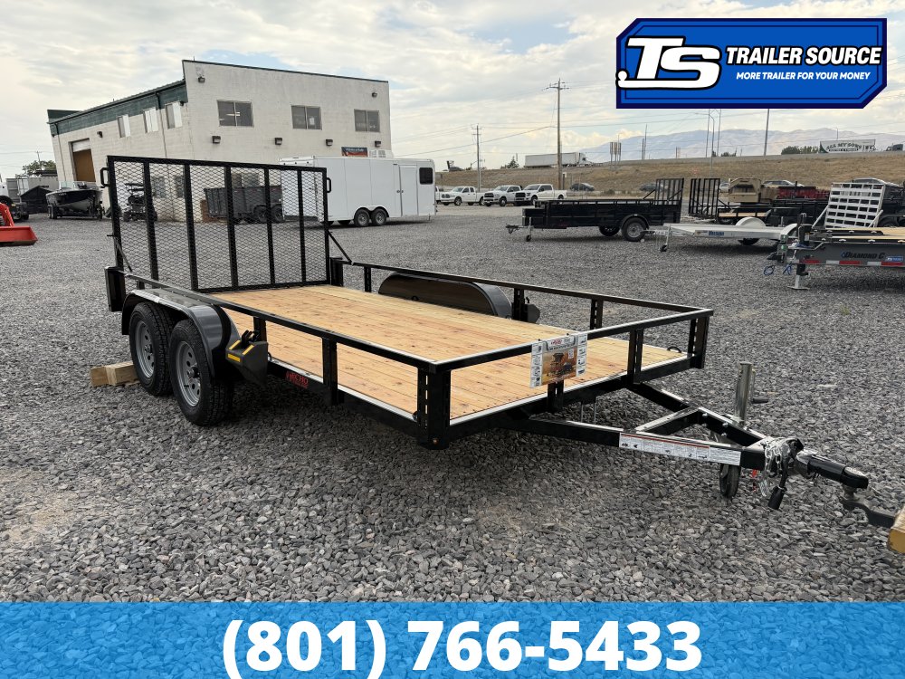 7x14 Echo EA-14-15T Utility Trailer - 7K GVWR - Tire Chocks