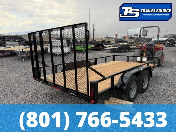 7x14 Echo EA-14-15T Utility Trailer - 7K GVWR - Tire Chocks