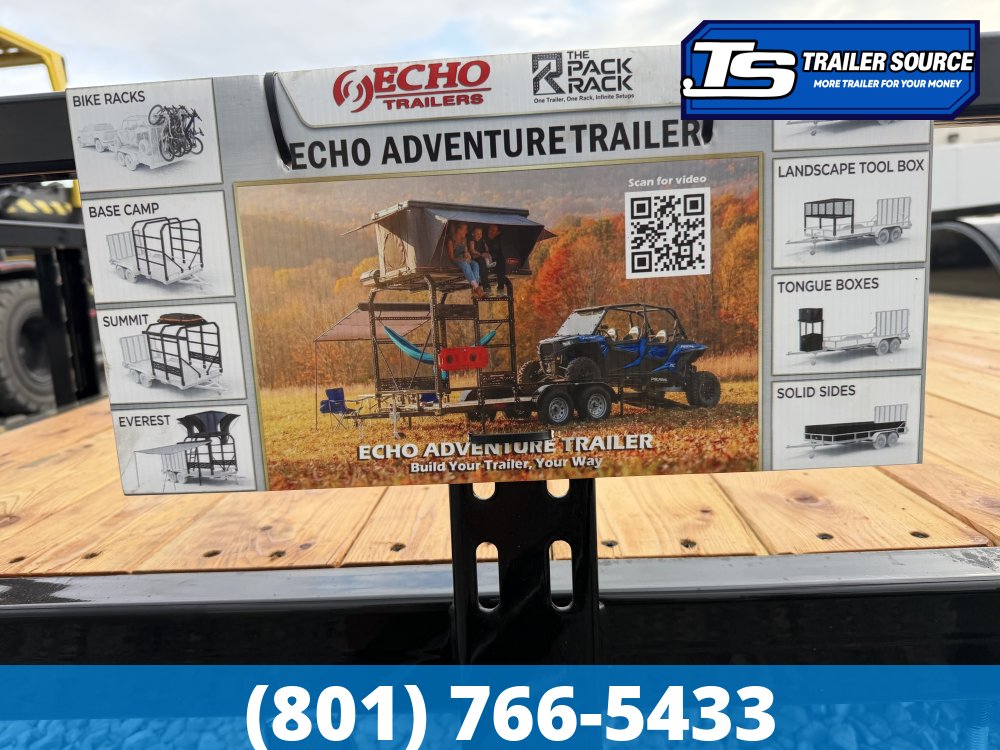 7x14 Echo EA-14-15T Utility Trailer - 7K GVWR - Tire Chocks