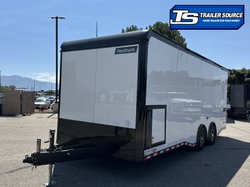 8.5x24 Haulmark Edge Enclosed Car Hauler Trailer - 7'10" Interior - 14K GVWR - .080 PolyCor, Black Out Package