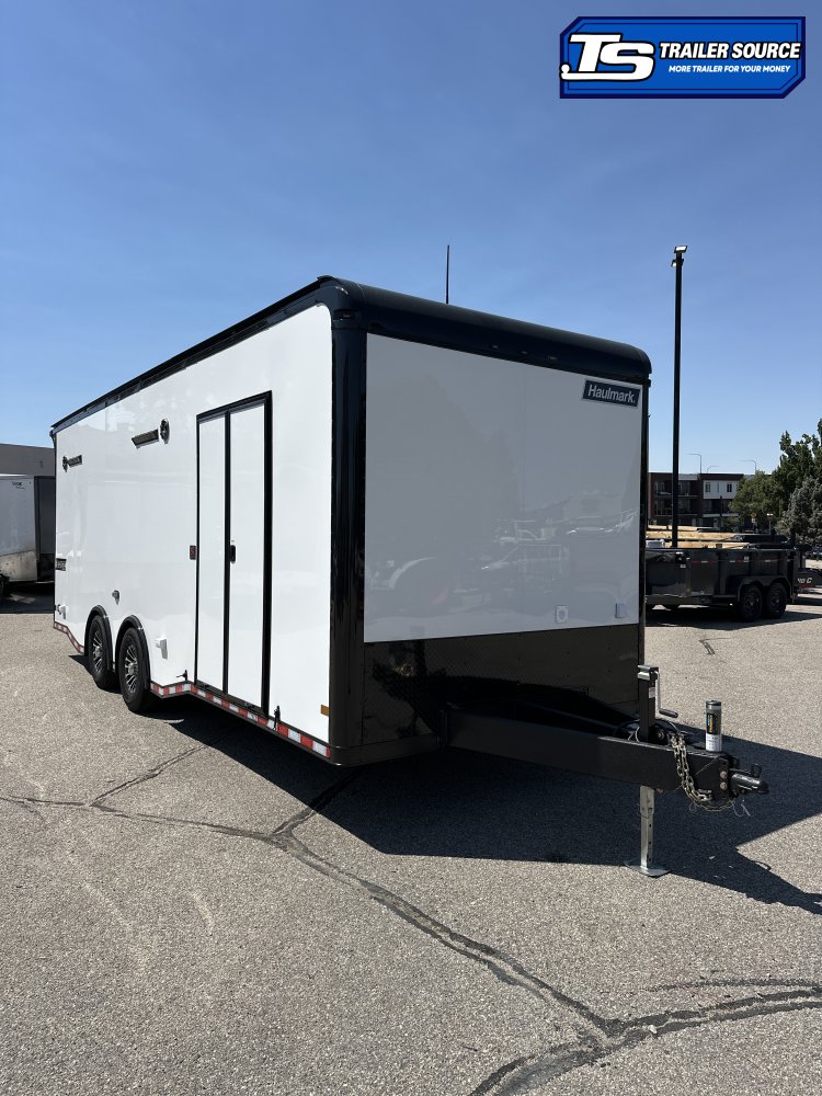 8.5x24 Haulmark Edge Enclosed Car Hauler Trailer - 7'10" Interior - 14K GVWR - .080 PolyCor, Black Out Package