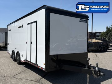 8.5x24 Haulmark Edge Enclosed Car Hauler Trailer - 7'10" Interior - 14K GVWR - .080 PolyCor, Black Out Package