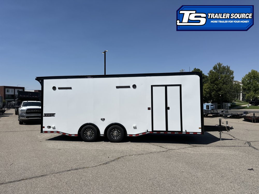 8.5x24 Haulmark Edge Enclosed Car Hauler Trailer - 7'10" Interior - 14K GVWR - .080 PolyCor, Black Out Package