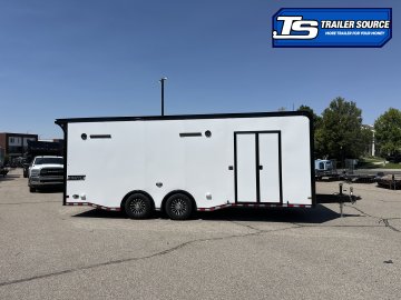 8.5x24 Haulmark Edge Enclosed Car Hauler Trailer - 7'10" Interior - 14K GVWR - .080 PolyCor, Black Out Package