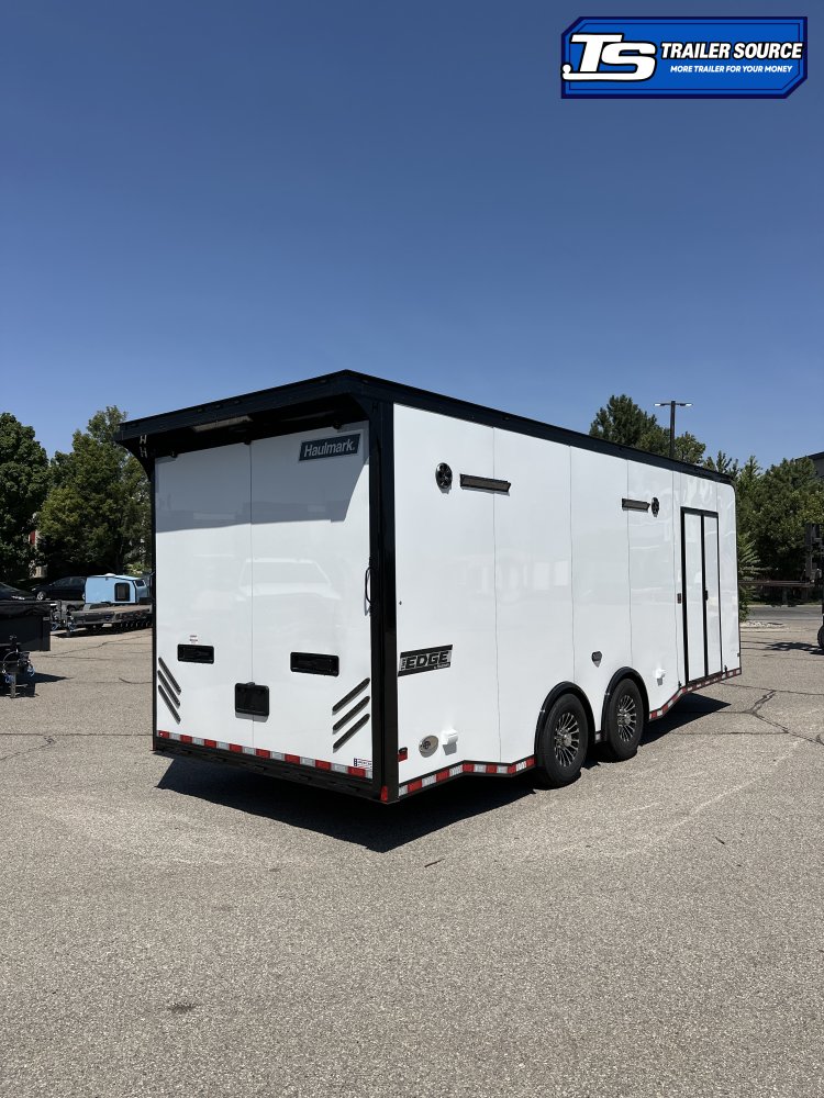 8.5x24 Haulmark Edge Enclosed Car Hauler Trailer - 7'10" Interior - 14K GVWR - .080 PolyCor, Black Out Package