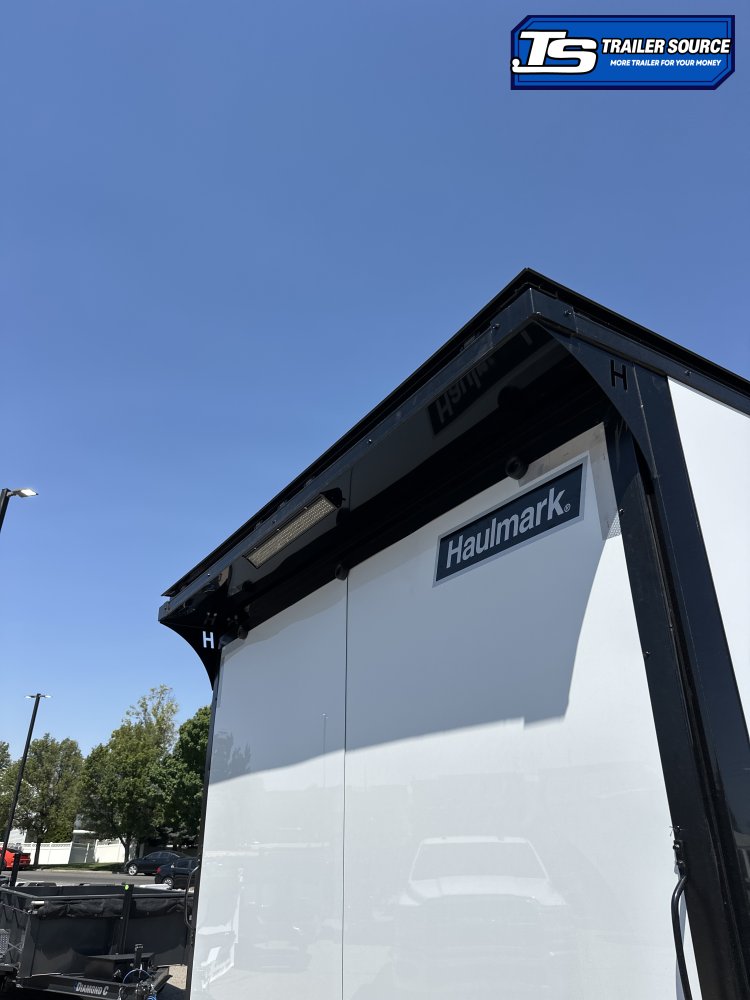 8.5x24 Haulmark Edge Enclosed Car Hauler Trailer - 7'10" Interior - 14K GVWR - .080 PolyCor, Black Out Package
