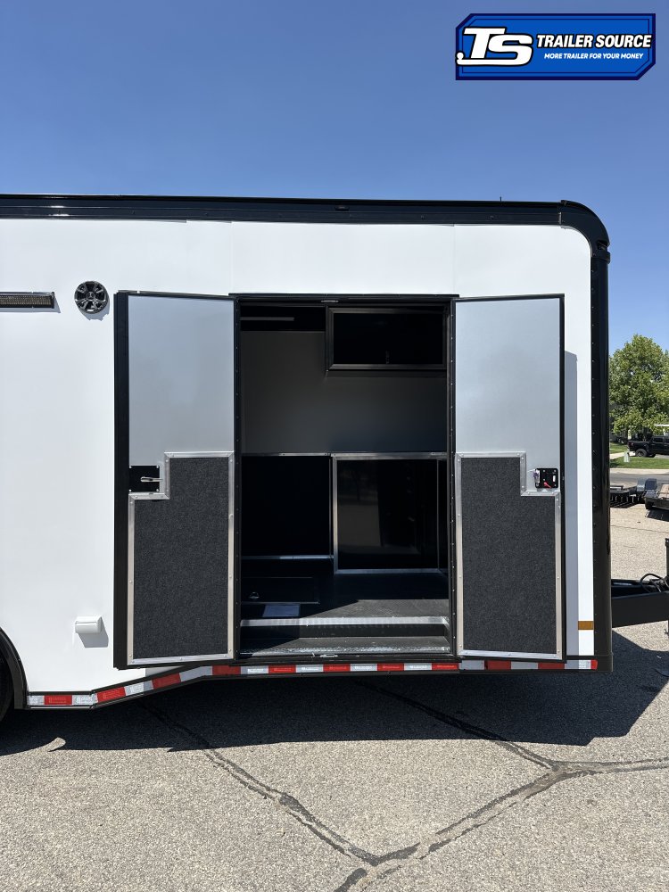 8.5x24 Haulmark Edge Enclosed Car Hauler Trailer - 7'10" Interior - 14K GVWR - .080 PolyCor, Black Out Package
